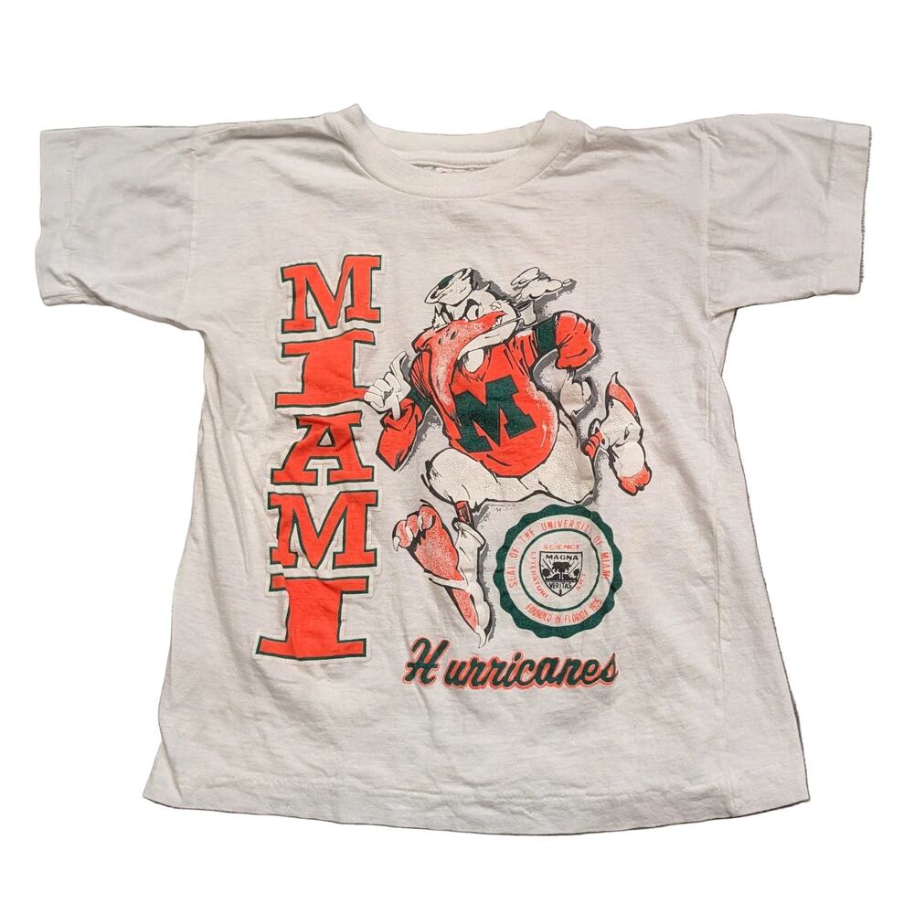 80s / 90s Youth University of Miami Hurricanes T shirt